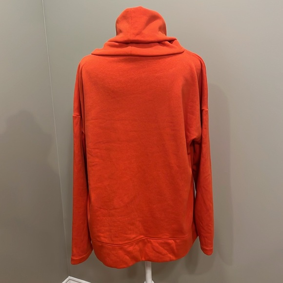 Talbots Cowl Neck Pullover Orange Sweatshirt - Picture 3 of 5